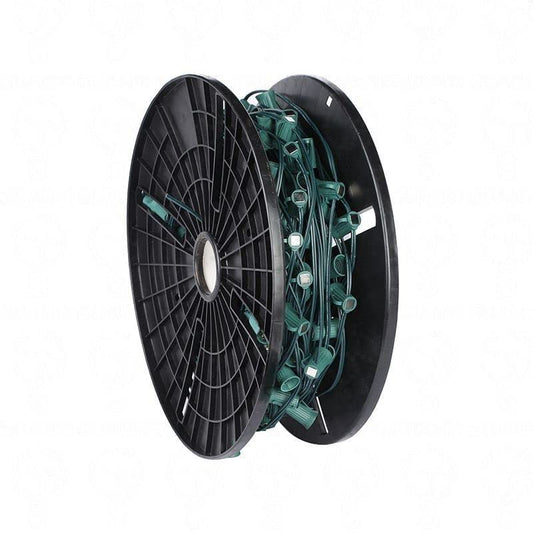 HLO Lighting Magnetic Christmas Light Stringer, E12 Magnetic Sockets, 500ft SPT-1 Wire, C7 Green, Model 1490379